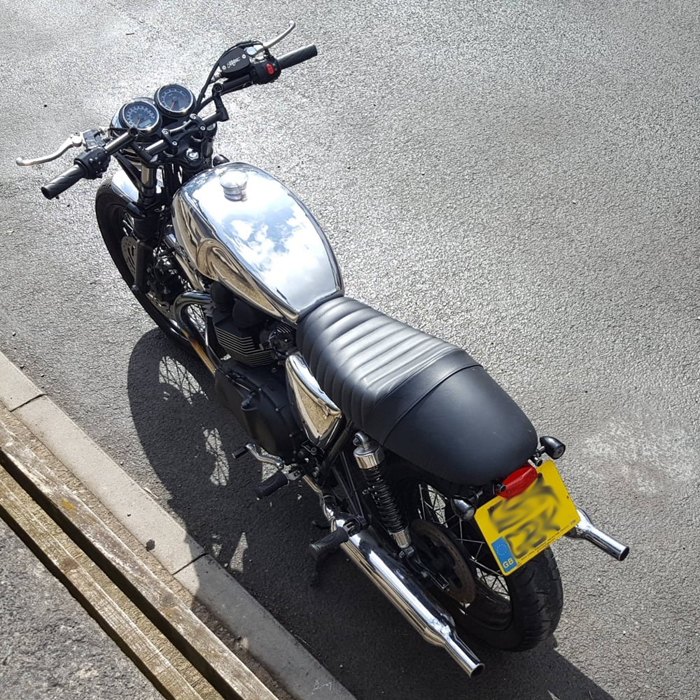Polierter Aluminium Benzintank f?r Triumph Modelle : Hochglanz Lackieren Rolle Hochglanz Lackieren Rolle : Polierter Aluminium Benzintank f?r Triumph Modelle