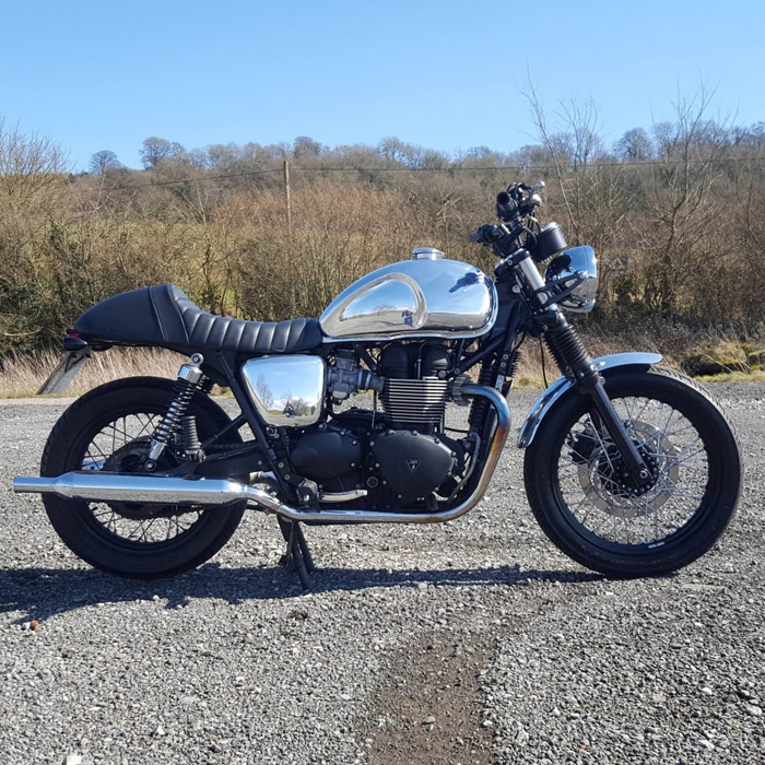 Polierter Aluminium Benzintank f?r Triumph Modelle : Hochglanz Lackieren Rolle Hochglanz Lackieren Rolle : Polierter Aluminium Benzintank f?r Triumph Modelle