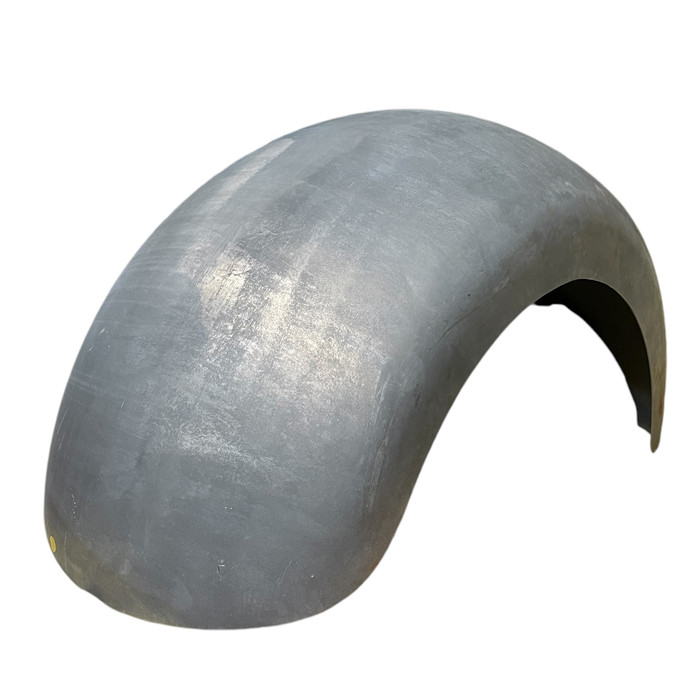 337 mm wide custom bike steel fender, round with chain cutout