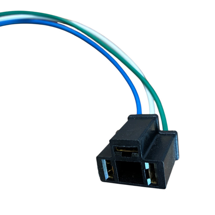 3-pin type A female connector for H4 bulb