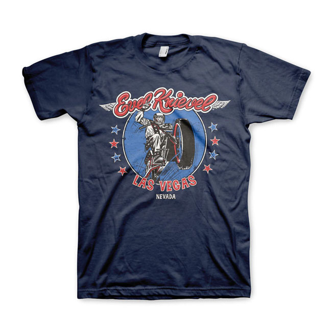 Evel Knievel In Las Vegas T-shirt navy
