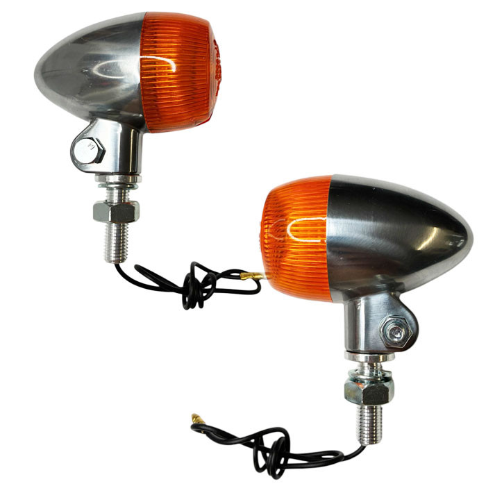 Klassik Style Bullet Blinker Alu poliert orange Klassik Style Bullet Blinker Alu poliert orange