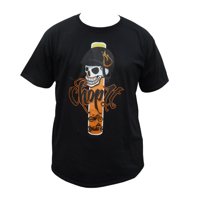 T-Shirt - schwarz mit Chop it Logo vorn M