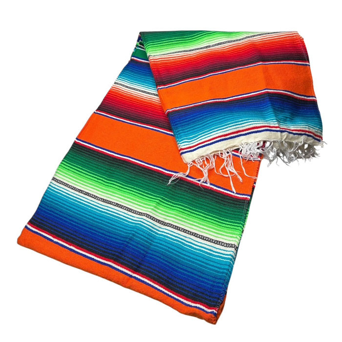 Mexikanische Decke 150x213 cm Mexico Style - orange