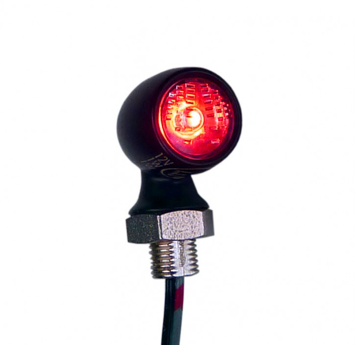 Mini LED Rück und Stopplicht Atto schwarz vertikal