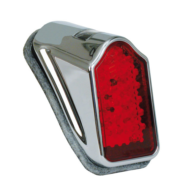 Mini LED Tombstone Rücklicht chrom rot
