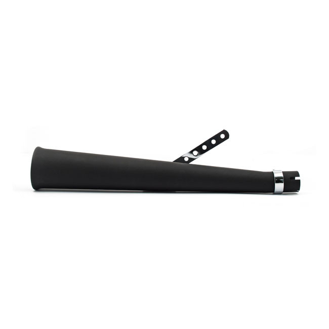 Schwarzer Motorradschalldämpfer Megaphone 24"