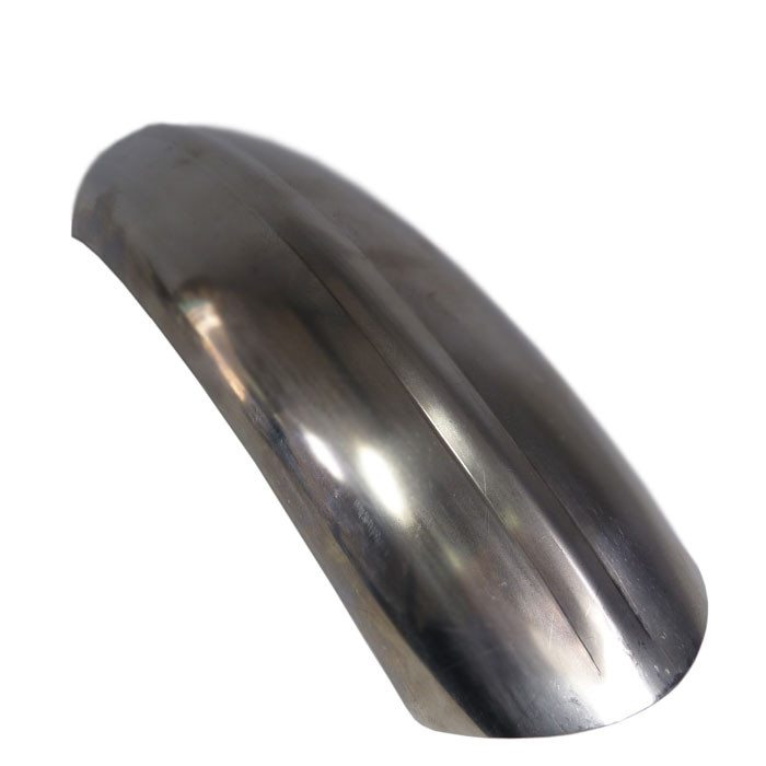 110 x 365 mm kurzer Stahl Front Fender ribbed Style
