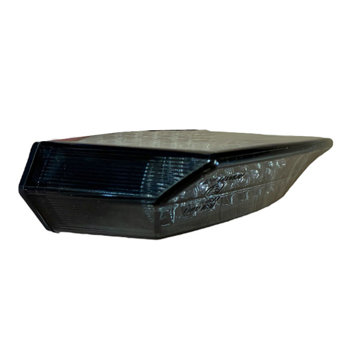 Boston LED taillight, black with smoked lens and license plate light