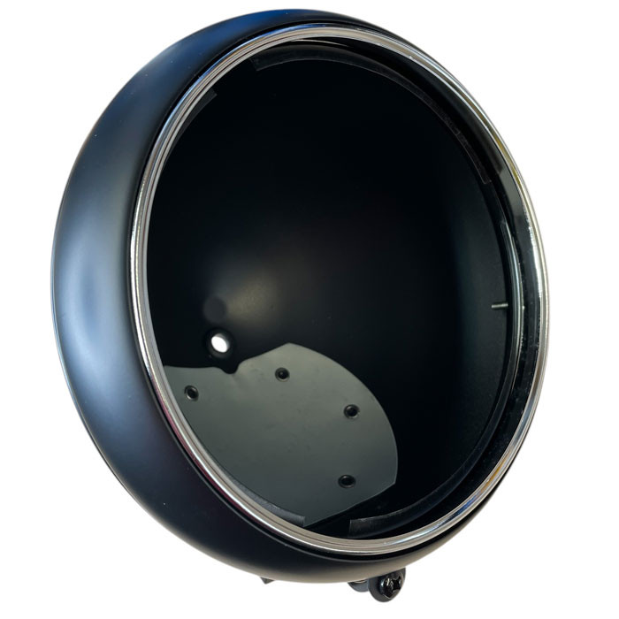 Akozon Boîtier Phare 7 Pouces Fourche 38-51mm Boîtier Phare Moto Akozon 7 Pouces - Support Métallique Universel Fourche 38-51mm - Pour LED Accessoire Montage Moto Custom