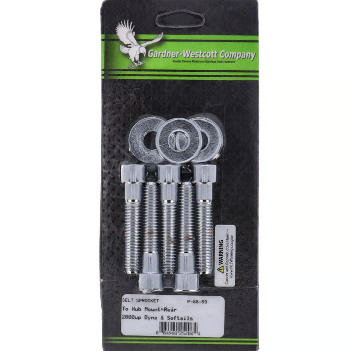 Schrauben Set verchromt für Harley Pulley