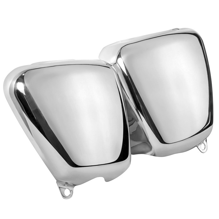 Zwei Aluminium Seitendeckel für Triumph Modelle