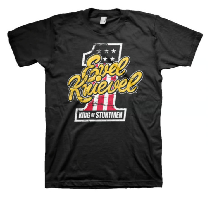 T-Shirt Evel Knievel King of Stuntmen black XL