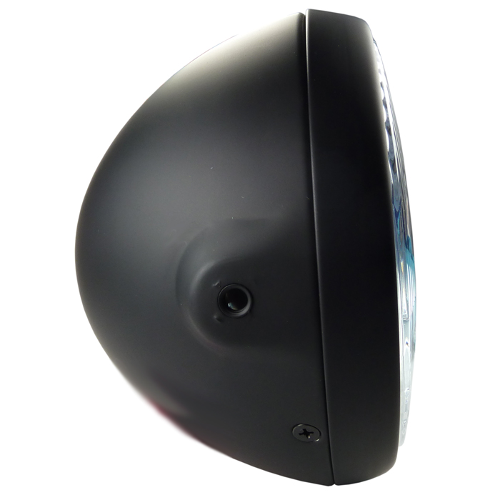 Matt schwarzer 7-Zoll-Scheinwerfer runde für Full-LED-Optik von Motorrad