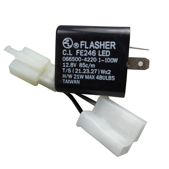 smseace CF13 KT Relais clignotant LED 3 broches réglables 12 V pour  clignotants, lumière LED Hyper Blink Flash 12,8 V 0,1 W-150 W LED Relais