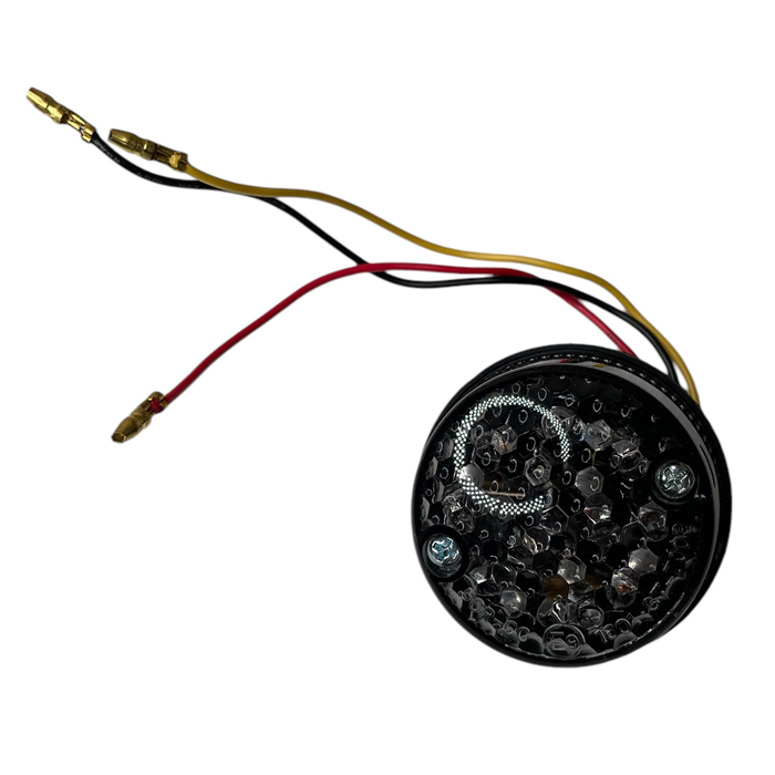 LED-RÜCKLICHT MOTONE Mit Kennzeichenbeleuchtung, Alu, Schwarz, 59,95