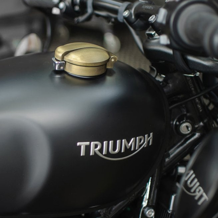 Tankdeckel Retro GB Union Jack Monza Racer Style für Harley Davidson Triumph