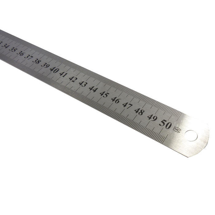 Edelstahl Lineal Messungen Metrische Groesse 50 cm O4U2 