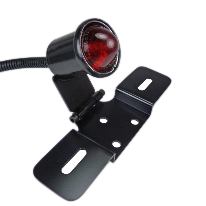 Feu Arrière LED Rouge de Moto avec Support de Plaque D