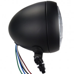 SHIN YO YUMA 2 Hauptscheinwerfer | 7 Zoll, Schwarz | H4 60/55W, Wasserdicht | Für Motorrad & Quad