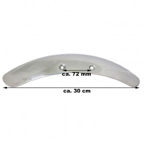Polierter Aluminium Front Fender mit Bohrung