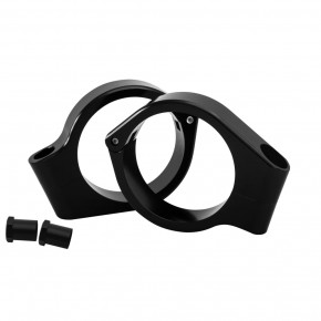 Black aluminium Turnsignal Clamp for 41 mm fork tube