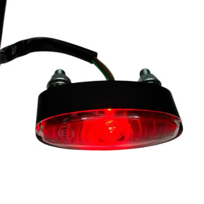 SHIN YO Mini Oval Power LED Rücklicht / Bremslicht Kombination, E-geprüft