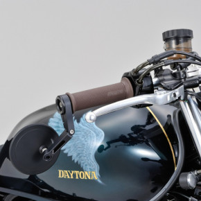 Daytona Lenkerendenspiegel schwarz Aluminium