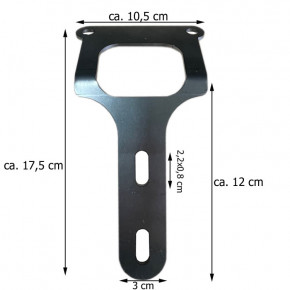 Short front fender with flange and support for Softail Breakout