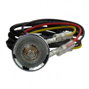 Mini Highsider LED Rücklicht rund chrom