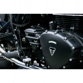 Kettenradschutz Alu schwarz für Triumph Modelle