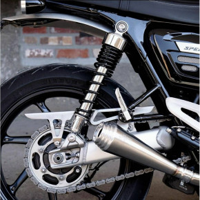 Chain guard brushed stainless steel for Triumph Thruxton Speed Twin