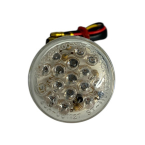 LED Rücklicht Ø37 mm klar, 12V, Rück-/Bremslicht, E-geprüft