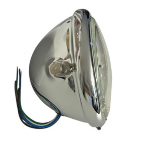 Petit 5 3/4" Phare chrome avec support latérale