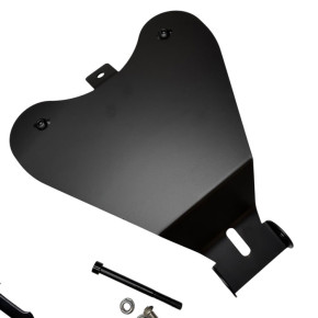 Schwarze Solositz Grundplatte mit Halterung für HD Sportster
