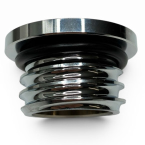 Chrom Tankdeckel Wave Style für Harley-Davidson 83-95 Nicht belüftet