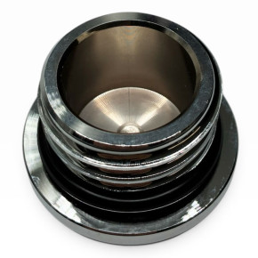 Chrom Tankdeckel Wave Style für Harley-Davidson 83-95 Nicht belüftet