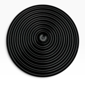 Tankdeckel schwarz Wave Style für Harley-Davidson 83-95 Nicht belüftet