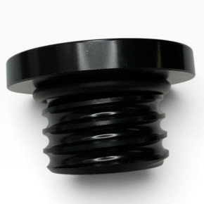 Tankdeckel schwarz Wave Style für Harley-Davidson 83-95 Nicht belüftet