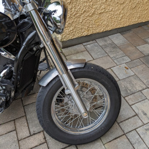 Small steel Front Fender II with bracket for VN900 Classic